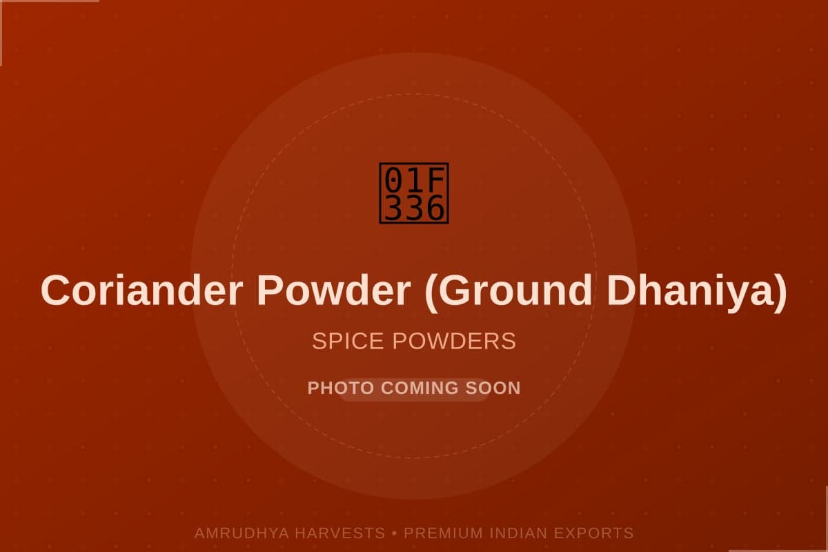 Coriander Powder (Ground Dhaniya) - bulk export from India