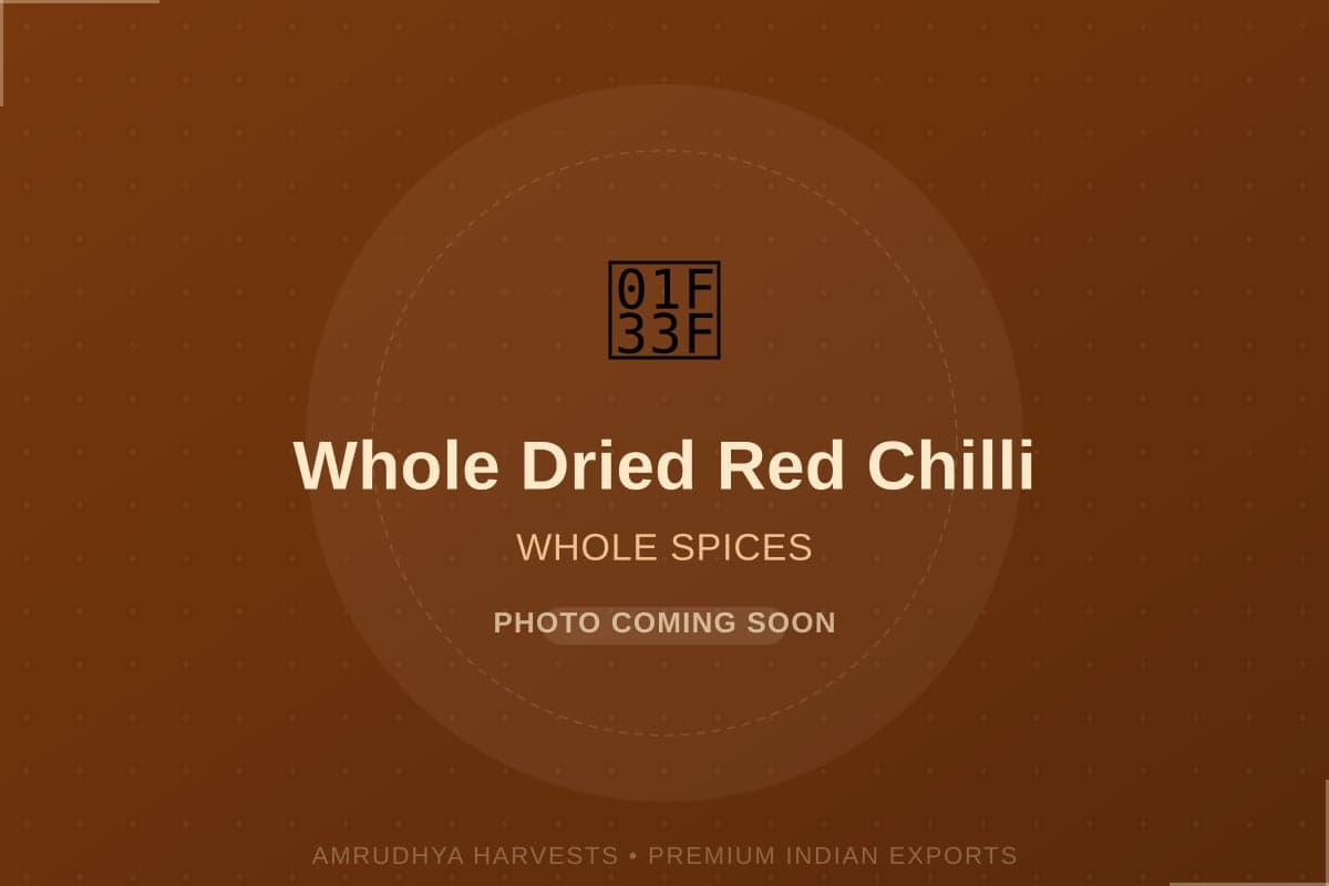 Whole Dried Red Chilli - bulk export from India